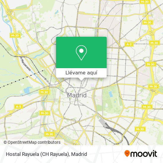 Mapa Hostal Rayuela (CH Rayuela)