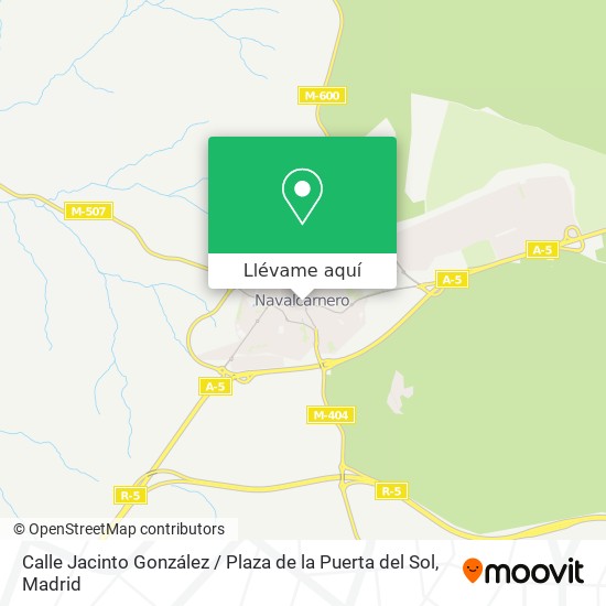 Mapa Calle Jacinto González / Plaza de la Puerta del Sol