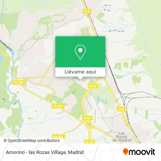 Mapa Amorino - las Rozas Village