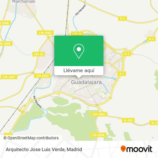 Mapa Arquitecto Jose Luis Verde