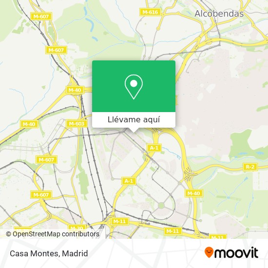 Mapa Casa Montes