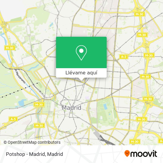 Mapa Potshop - Madrid
