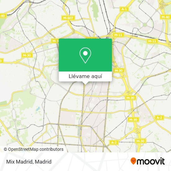 Mapa Mix Madrid