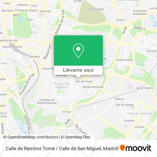 Mapa Calle de Ramírez Tomé / Calle de San Miguel