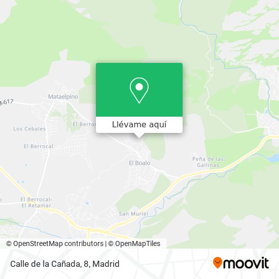 Mapa Calle de la Cañada, 8