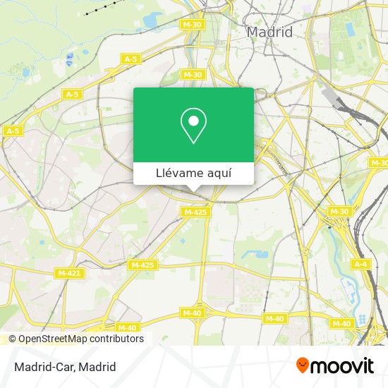 Mapa Madrid-Car