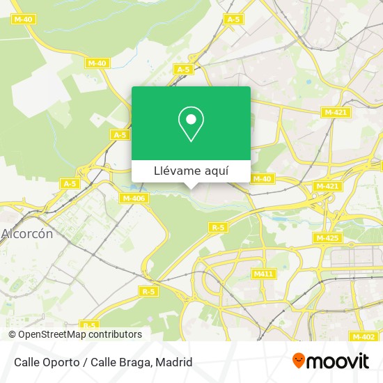 Mapa Calle Oporto / Calle Braga