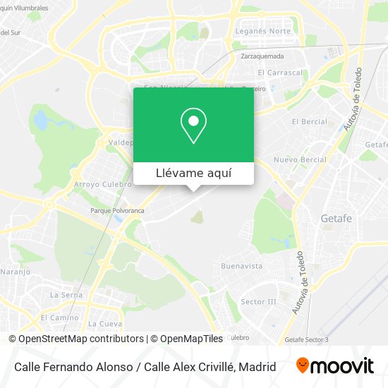 Mapa Calle Fernando Alonso / Calle Alex Crivillé