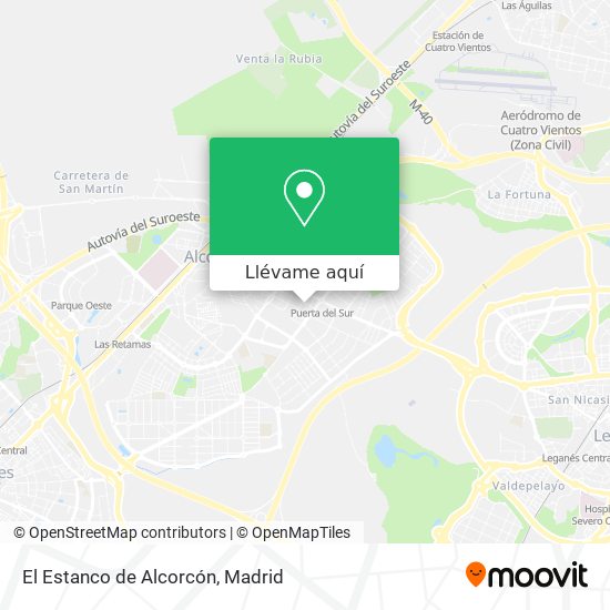 Mapa El Estanco de Alcorcón