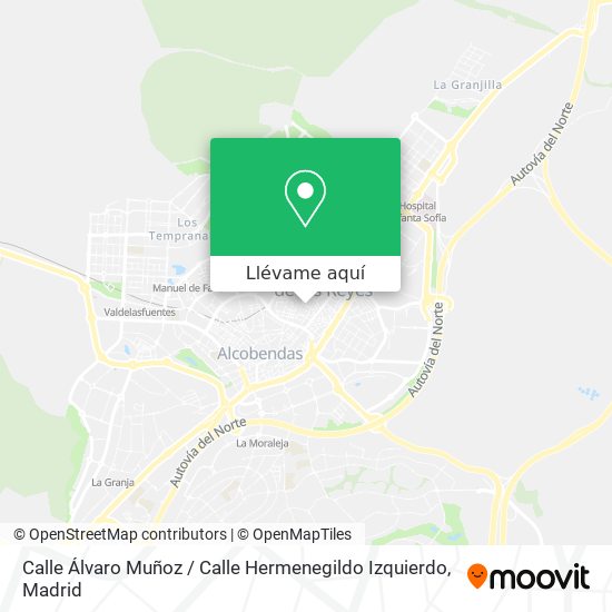 Mapa Calle Álvaro Muñoz / Calle Hermenegildo Izquierdo