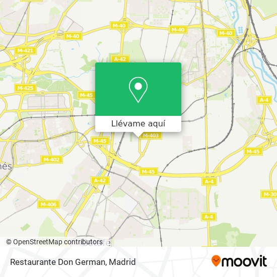 Mapa Restaurante Don German