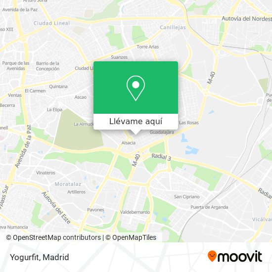 Mapa Yogurfit