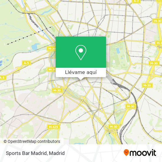 Mapa Sports Bar Madrid