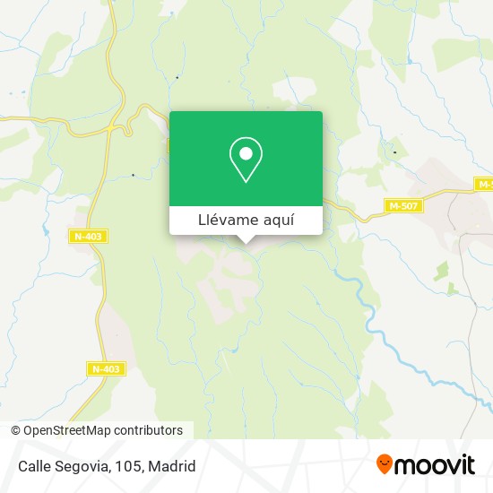 Mapa Calle Segovia, 105