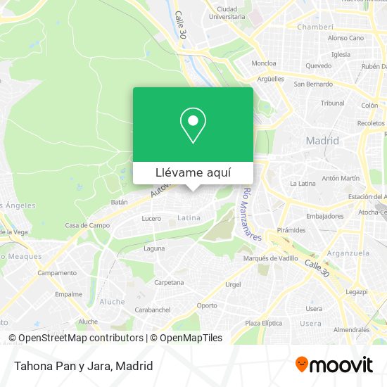Mapa Tahona Pan y Jara