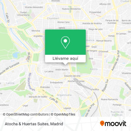 Mapa Atocha & Huertas Suites