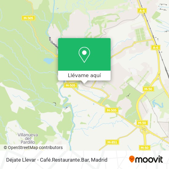 Mapa Déjate Llevar - Café.Restaurante.Bar