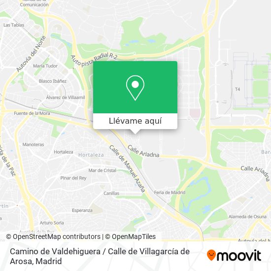 Mapa Camino de Valdehiguera / Calle de Villagarcía de Arosa