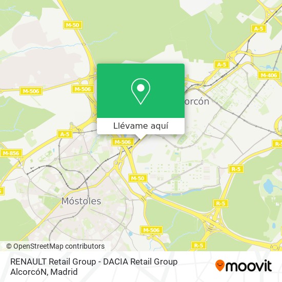 Mapa RENAULT Retail Group - DACIA Retail Group AlcorcóN