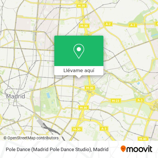 Mapa Pole Dance (Madrid Pole Dance Studio)