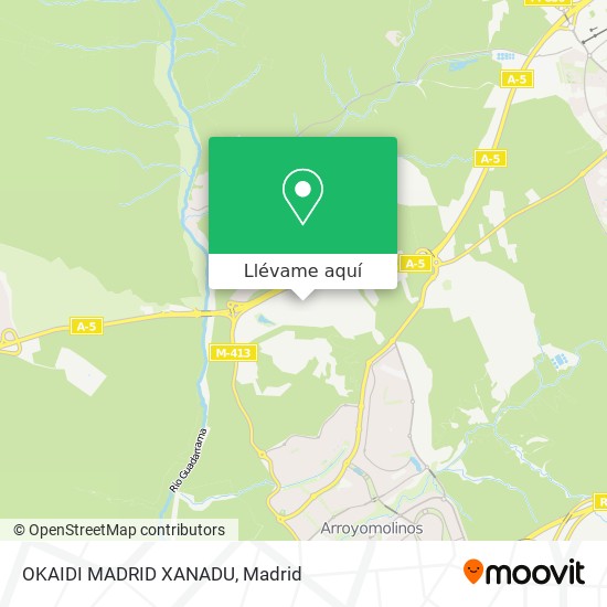 Mapa OKAIDI MADRID XANADU