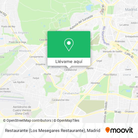 Mapa Restaurante (Los Mesegares Restaurante)