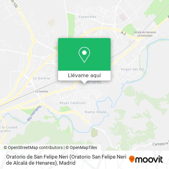 Mapa Oratorio de San Felipe Neri (Oratorio San Felipe Neri de Alcalá de Henares)