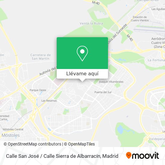 Mapa Calle San José / Calle Sierra de Albarracín