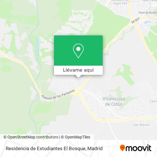 Mapa Residencia de Estudiantes El Bosque