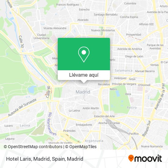 Mapa Hotel Laris, Madrid, Spain