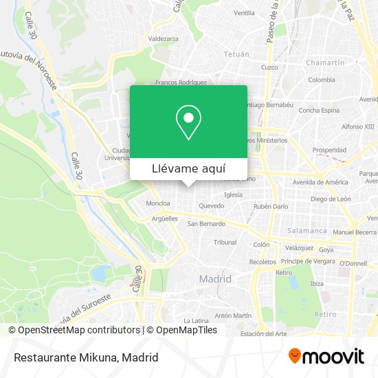 Mapa Restaurante Mikuna