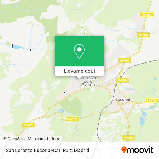 Mapa San Lorenzo Escorial-Carl Ruiz