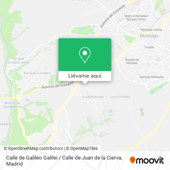 Mapa Calle de Galileo Galilei / Calle de Juan de la Cierva