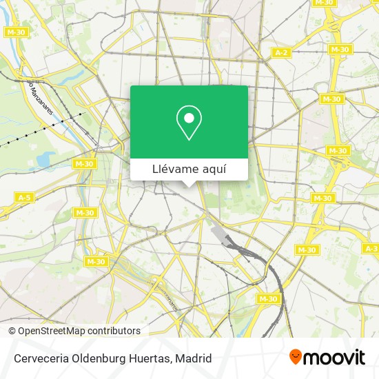 Mapa Cerveceria Oldenburg Huertas