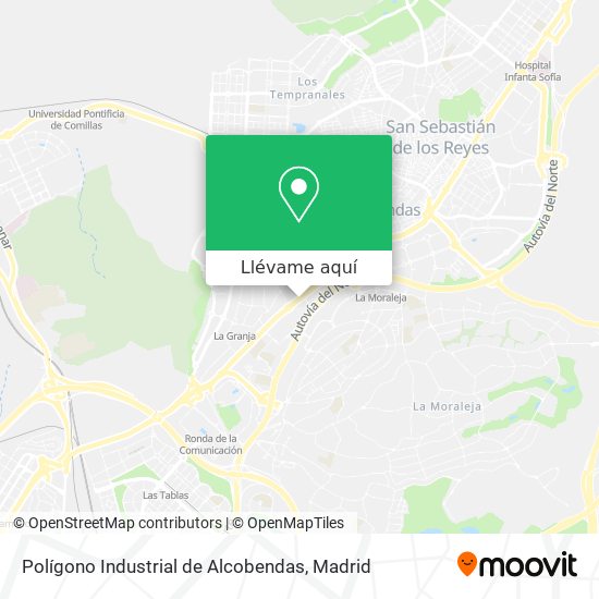 Mapa Polígono Industrial de Alcobendas