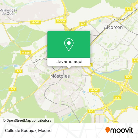 Mapa Calle de Badajoz