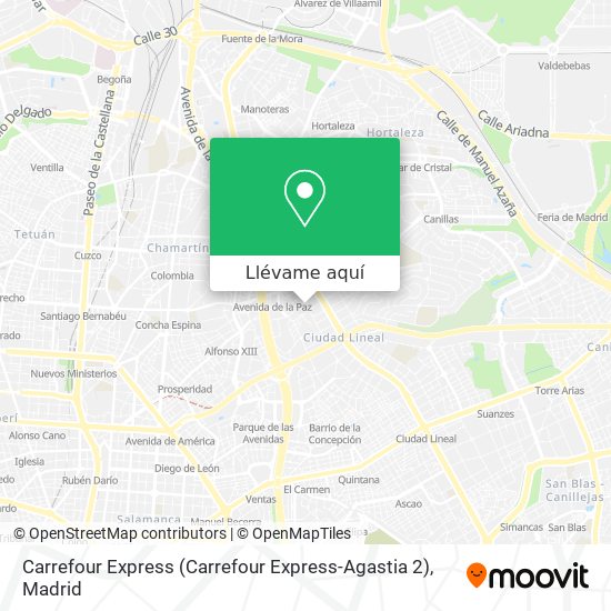 Mapa Carrefour Express (Carrefour Express-Agastia 2)