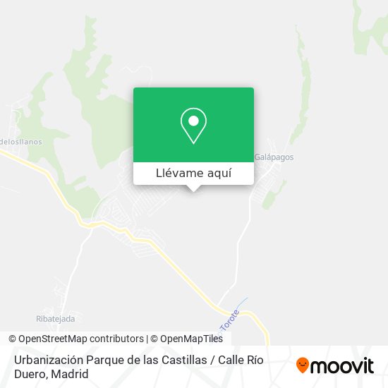 Mapa Urbanización Parque de las Castillas / Calle Río Duero