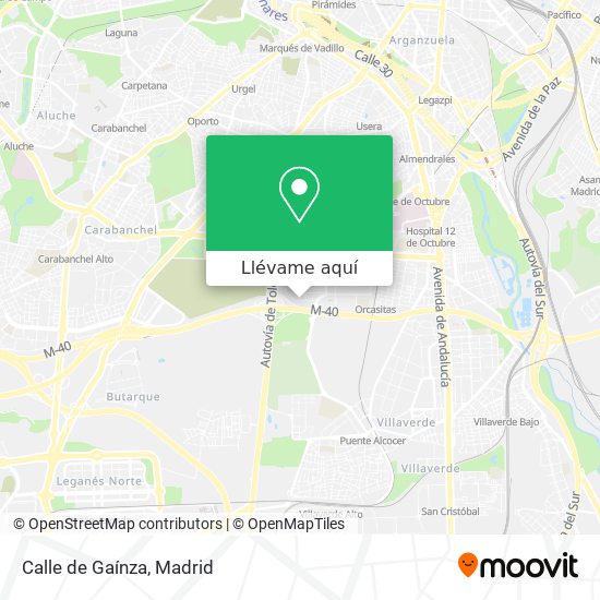 Mapa Calle de Gaínza