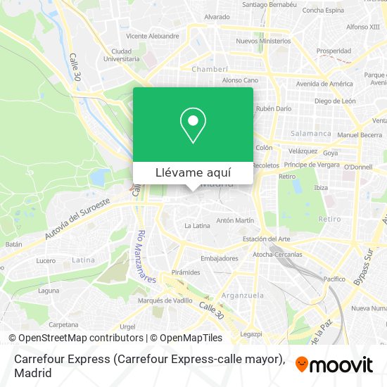 Mapa Carrefour Express (Carrefour Express-calle mayor)
