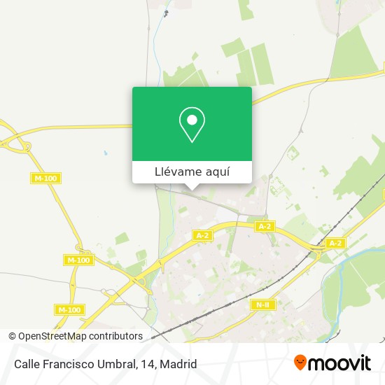 Mapa Calle Francisco Umbral, 14