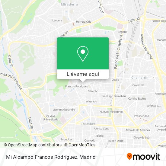 Mapa Mi Alcampo Francos Rodríguez