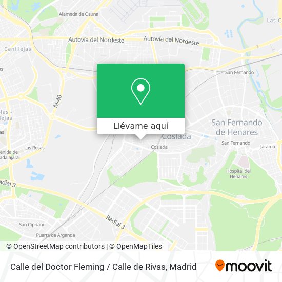 Mapa Calle del Doctor Fleming / Calle de Rivas