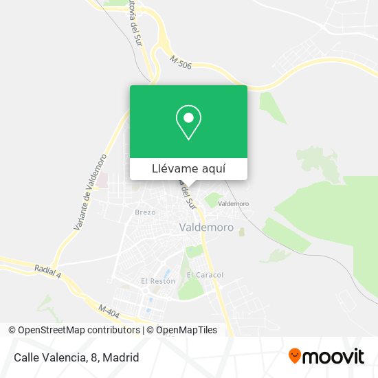 Mapa Calle Valencia, 8