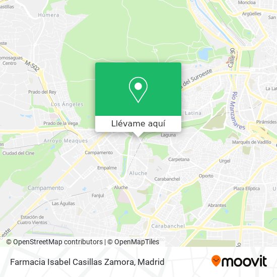 Mapa Farmacia Isabel Casillas Zamora