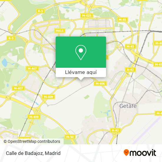 Mapa Calle de Badajoz