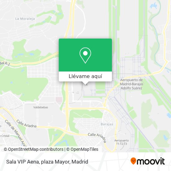 Mapa Sala VIP Aena, plaza Mayor