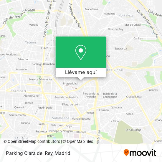 Mapa Parking Clara del Rey