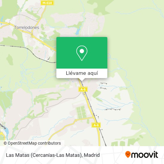 Mapa Las Matas (Cercanías-Las Matas)