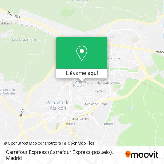 Mapa Carrefour Express (Carrefour Express-pozuelo)